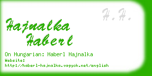 hajnalka haberl business card